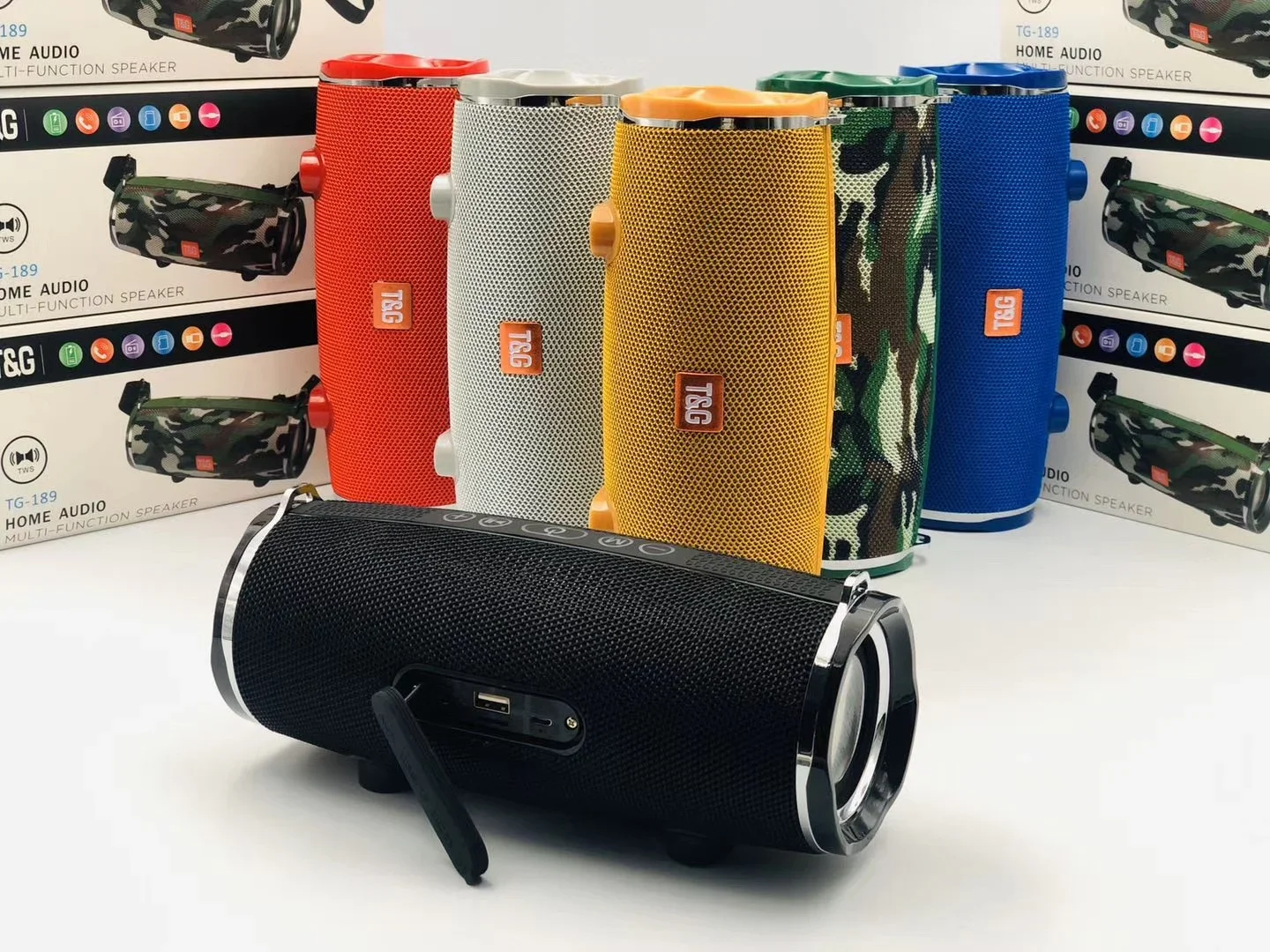 TG189 Поддержка USB TF-карты FM-радио Динамик Кабинет Сценические колонки Динамик большой мощности