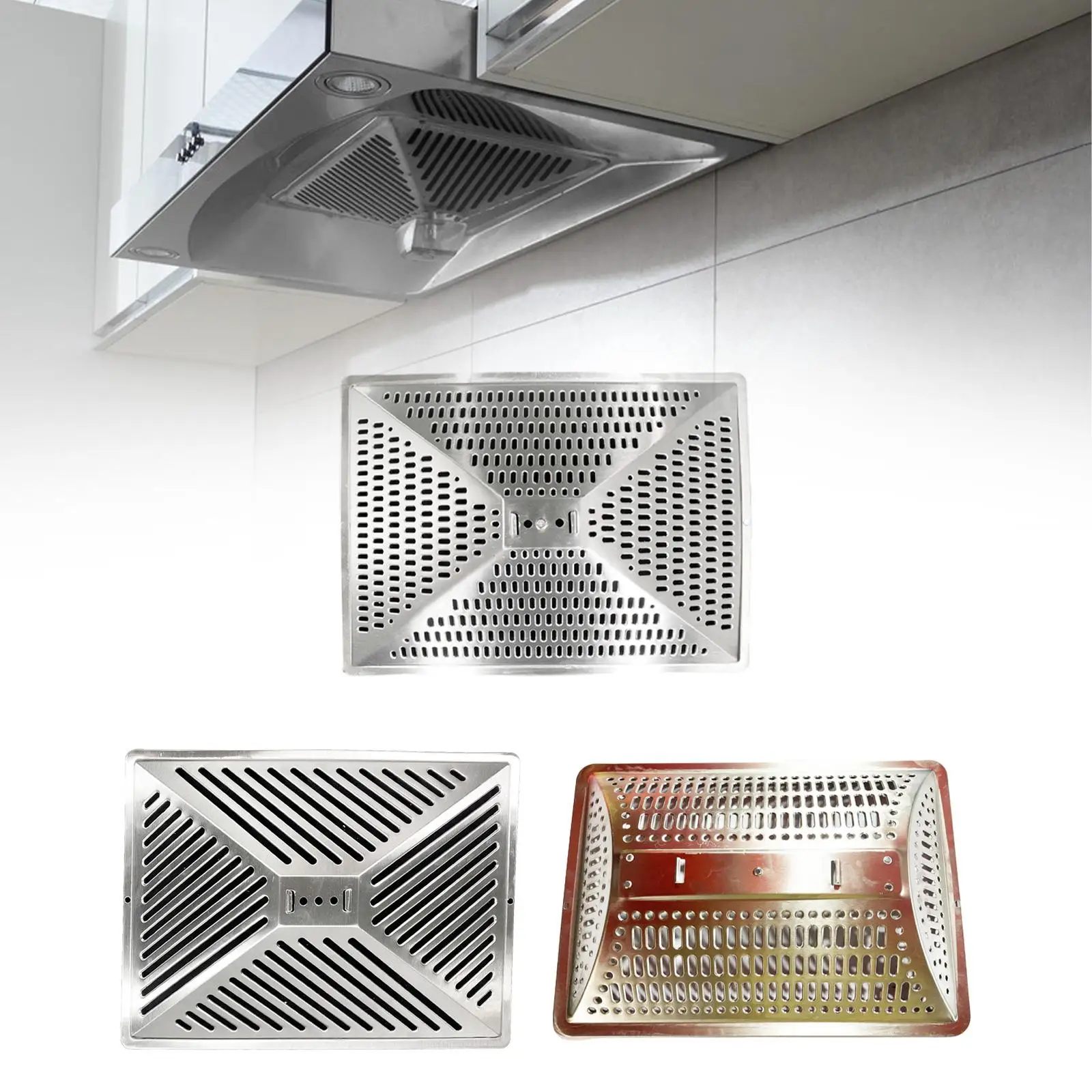 Filtre de hotte de cuisine, maille extérieure, pièce filtrante, Installation rapide, acier inoxydable