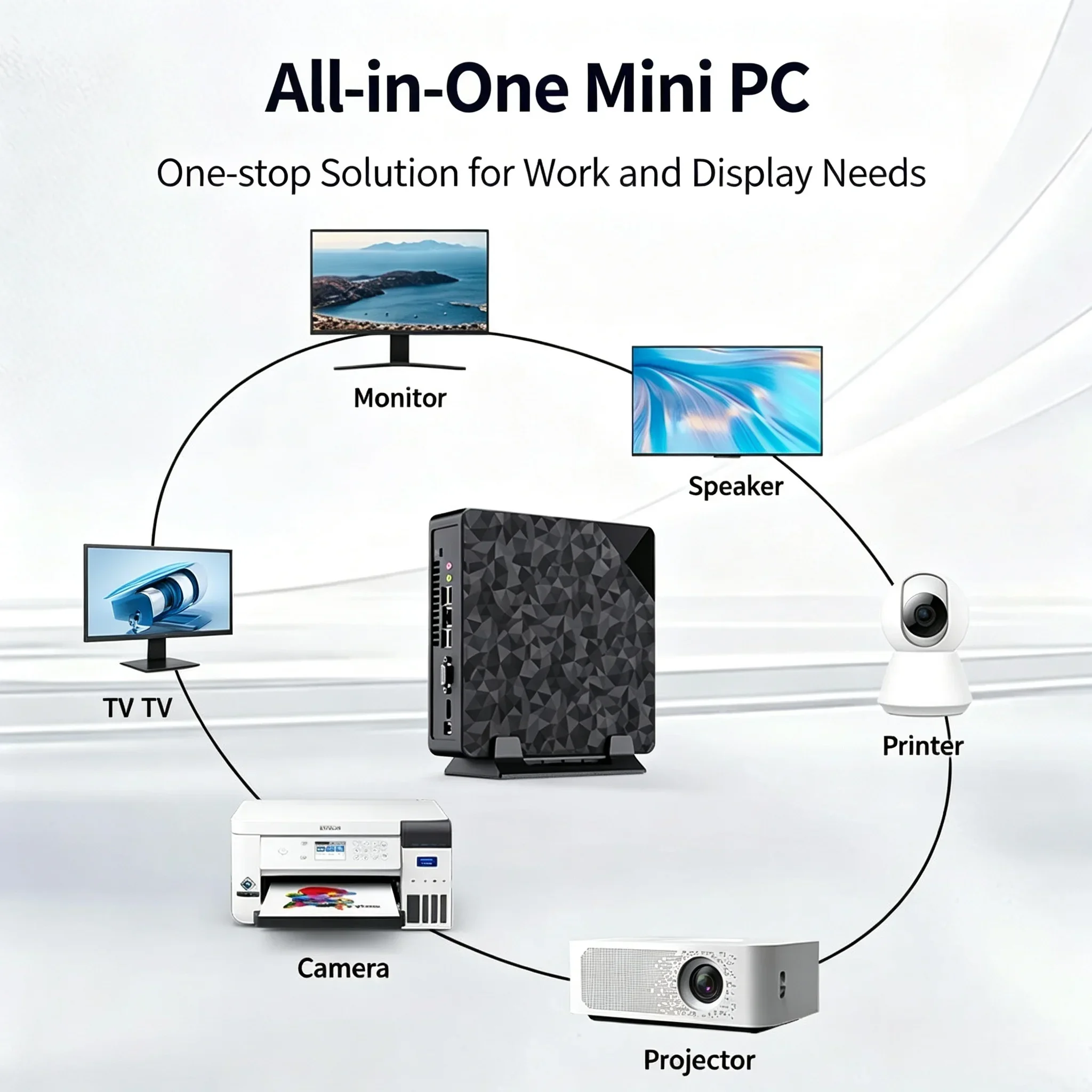 Core i7 4790 Mini PC Barebone System Assembled Efficient for Gaming Office Home Business Pro Max Ultra Speed Desktop Use - view 4