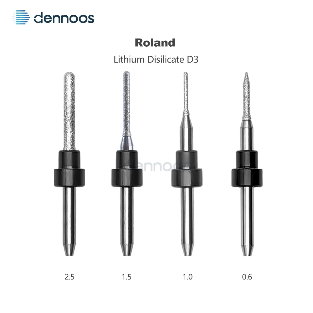 Picture 5: ROLAND D4 Dental Milling Burs For Lithium Disilicat/Metal Machines Precision Tools Milling Burs Cutting 50mm CAD CAM System