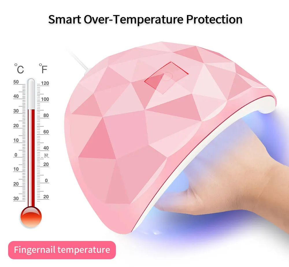 Lampe sèche-ongles LED pour N64.18, lampe UV, perles de séchage, tous les vernis gel, charge USB, équipement de manucure professionnel