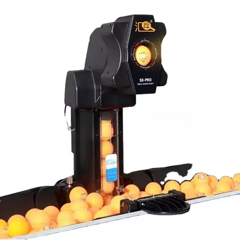 Huipang S8-PRO/JT-A Automatic Table Tennis Serving Robot - Programmable Ping Pong Trainer Machine
