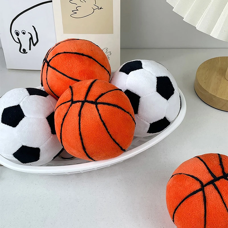 1PC Sports Basketball Football Plush Keychain New European Cup Exquisite Keyring Souvenir DIY Decoration Bag Pendant Accessory