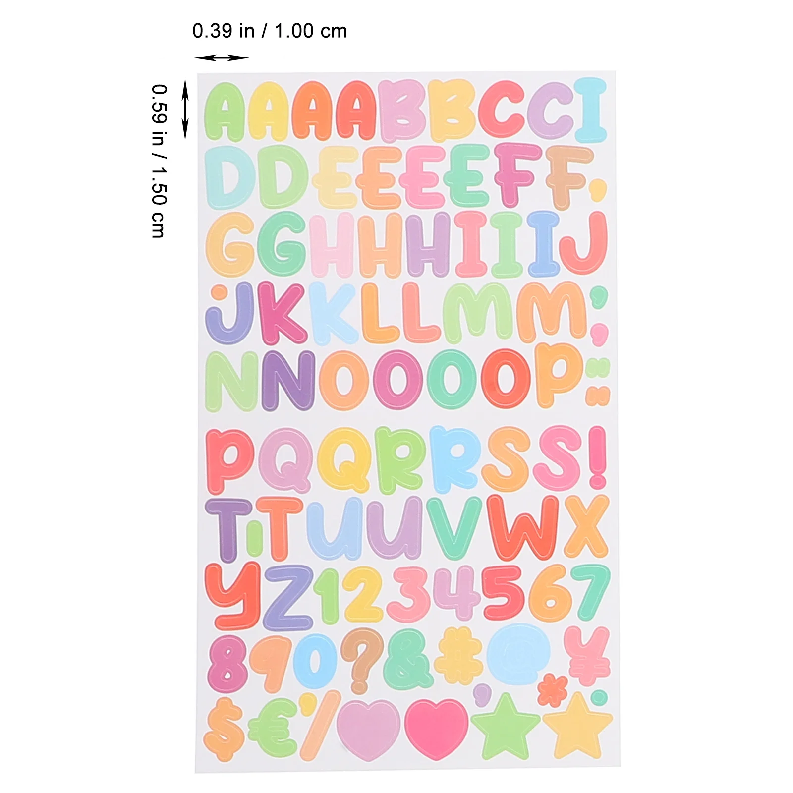

45 Sheets Alphabet Stickers Letter Number Combo Self-Adhesive Labels For Scrapbooking Diy Crafts Graduation Cap Storage Journals