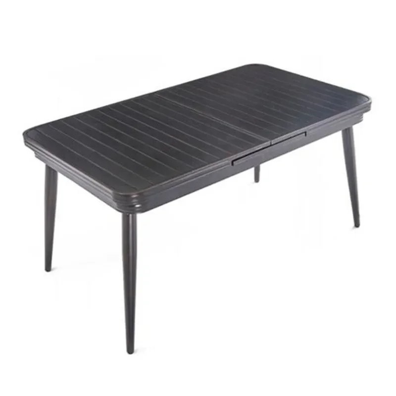 Retractable Aluminum Alloy Outdoor Table and Chair Set for Garden Villa Courtyard Leisure Furniture