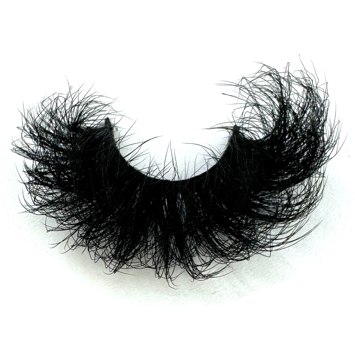 14 par rzęs z norek 25mm, dramatyczne rzęsy 3D, ręcznie robione puszyste rzęsy, naturalna długość, przedłużanie rzęs 25mm