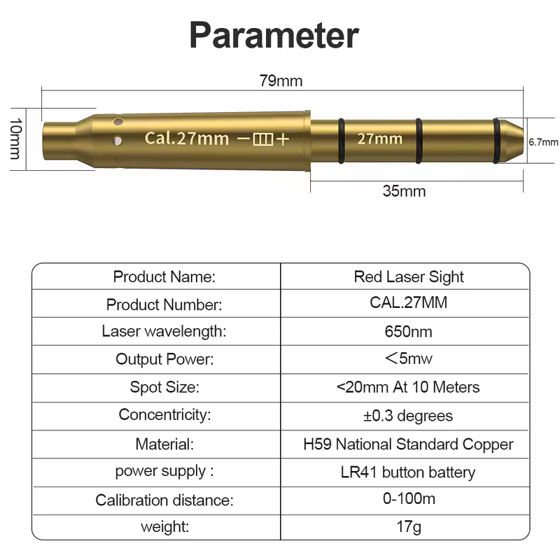 Horizontal Calibration 5.5mm Sight Red Laser Calibration Instrument Zero free Concentric High Precision Sight - Image 8