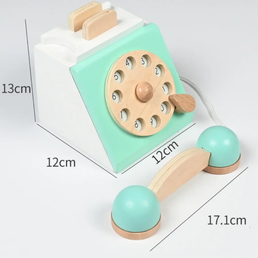 Children's simulated telephone landline toys kid model early education speaking puzzle button making phone calls