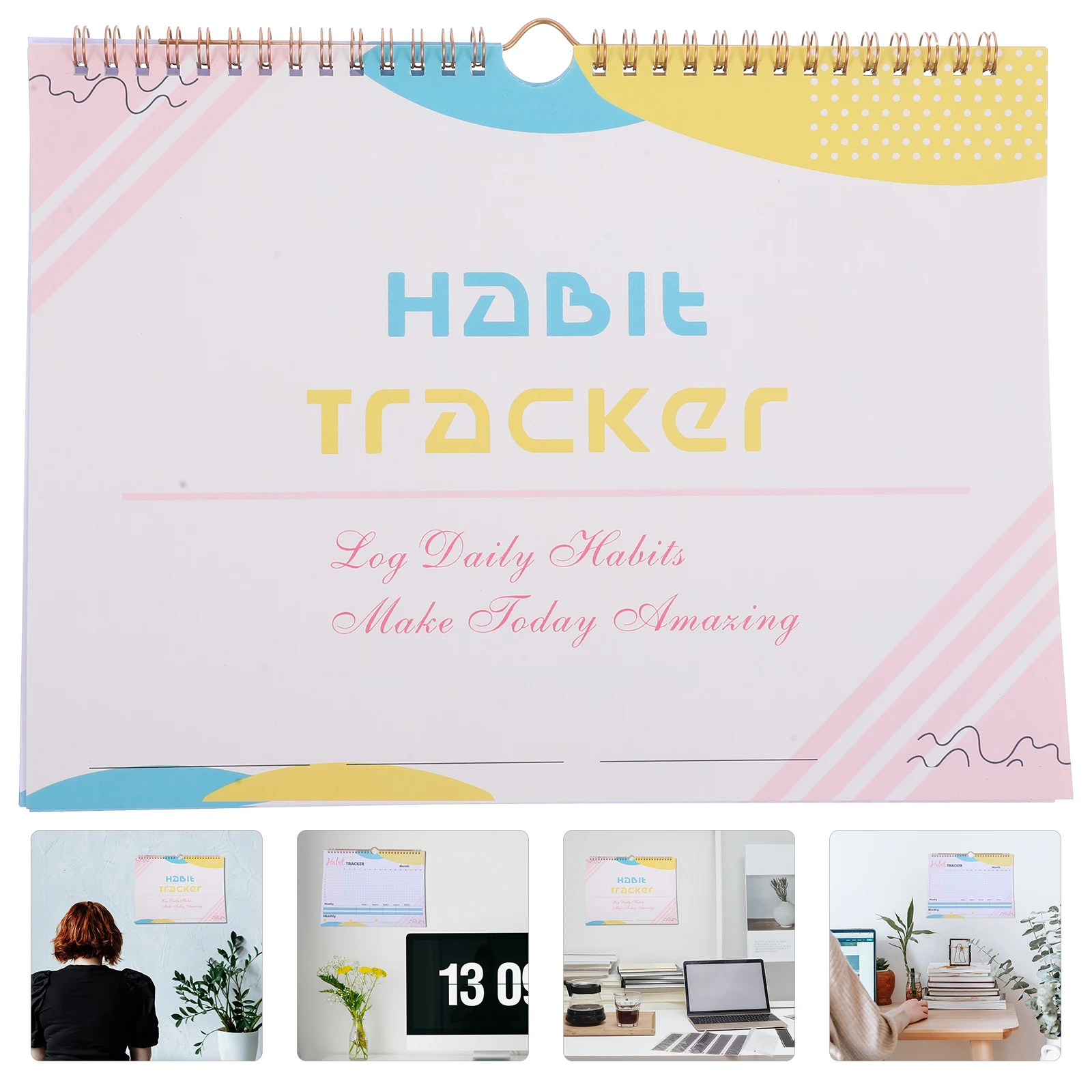 

Habit Goal Paper Habit Weekly Monthly Undated Calendar Journal Workout Tracker Learning Mood Tracker Daily Organizer Large