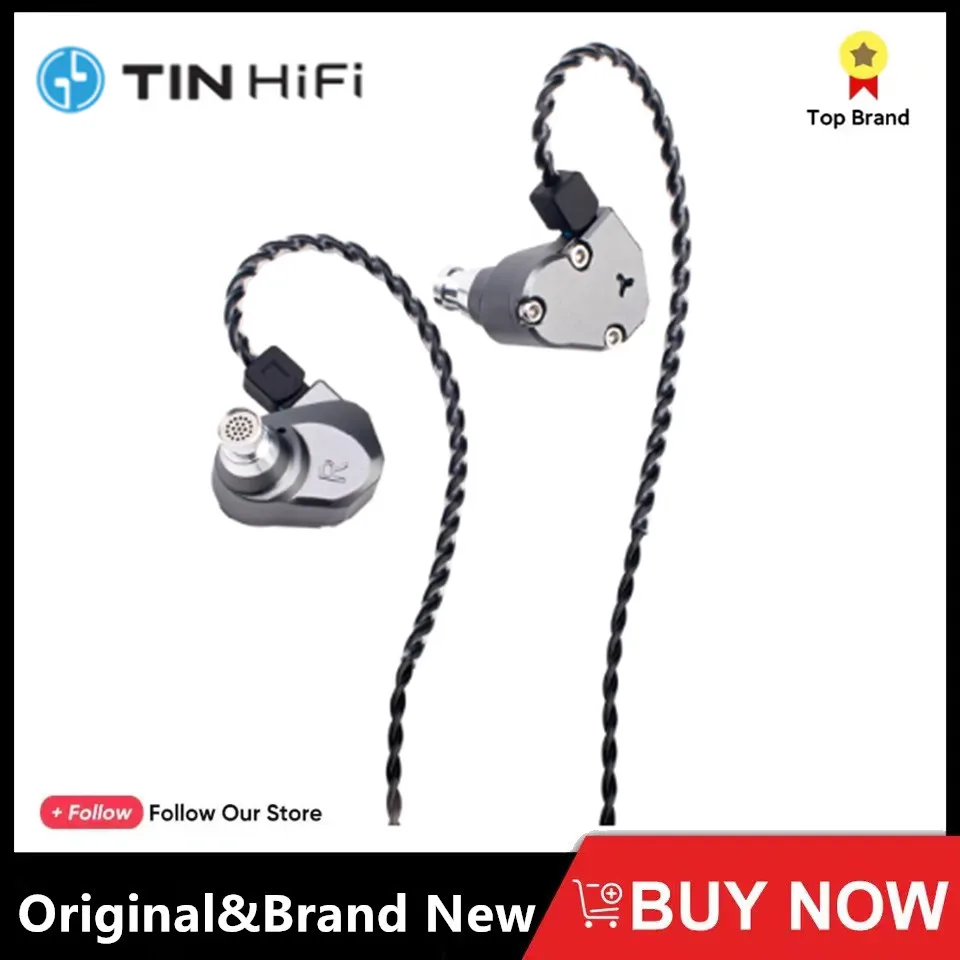 TINHIFI C2 2025 In Ear Monitor 10MM PU+LCP Drive HiFi Wired Earphone Detachable 2Pin HD Microphone 3.5mm/Type-C Cable Music IEM