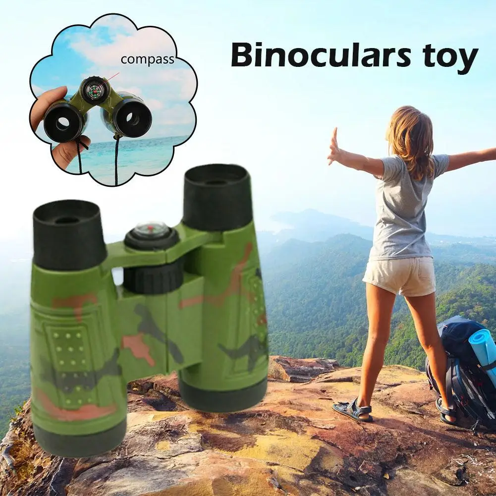 6x30 Binoculars Children Binoculars Eyepiece Telescope Simulation CS Folding Outdoor Hunting Field Survival Tools Kids Toy