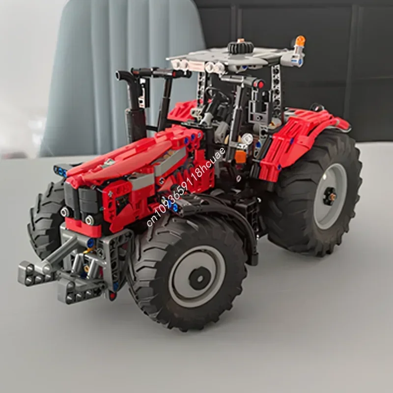 1137PCS Massey Ferguson 7480 Tractor Model Moc Building Blocks Diy Creative Educational Stacking Bricks Toy Kid Christmas Gifts