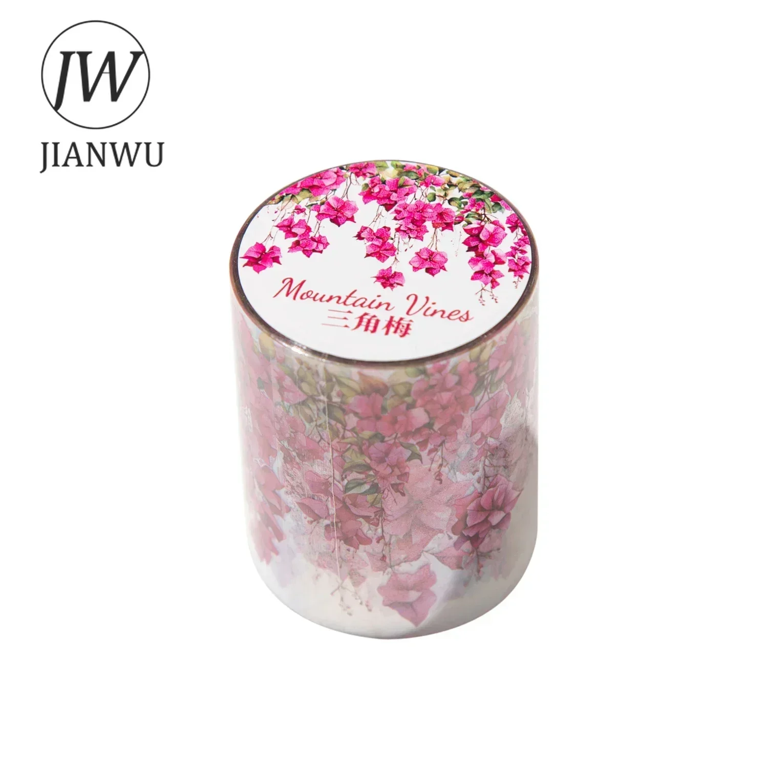 JIANWU 50mm*200cm Mountain Vines Series Vintage Plant Flower Landscaping Material Collage PET Tape Creative Journal Stationery