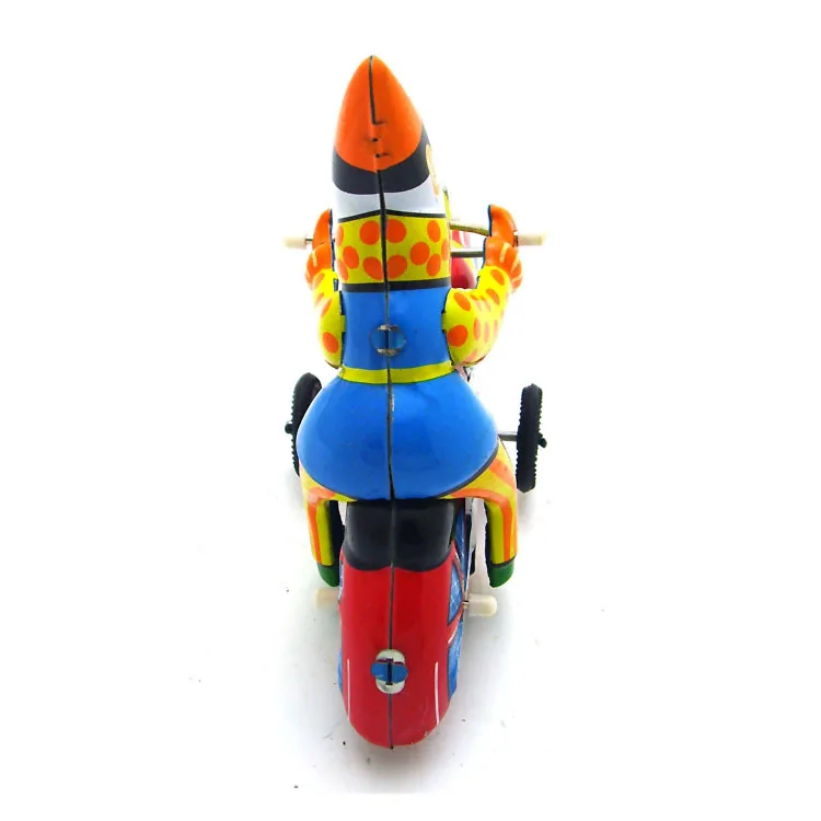 MS629 Clown Acrobatic รถจักรยานยนต์ Retro Nostalgic Collection Theme เครื่องประดับสร้างสรรค์ของเล่นดีบุก