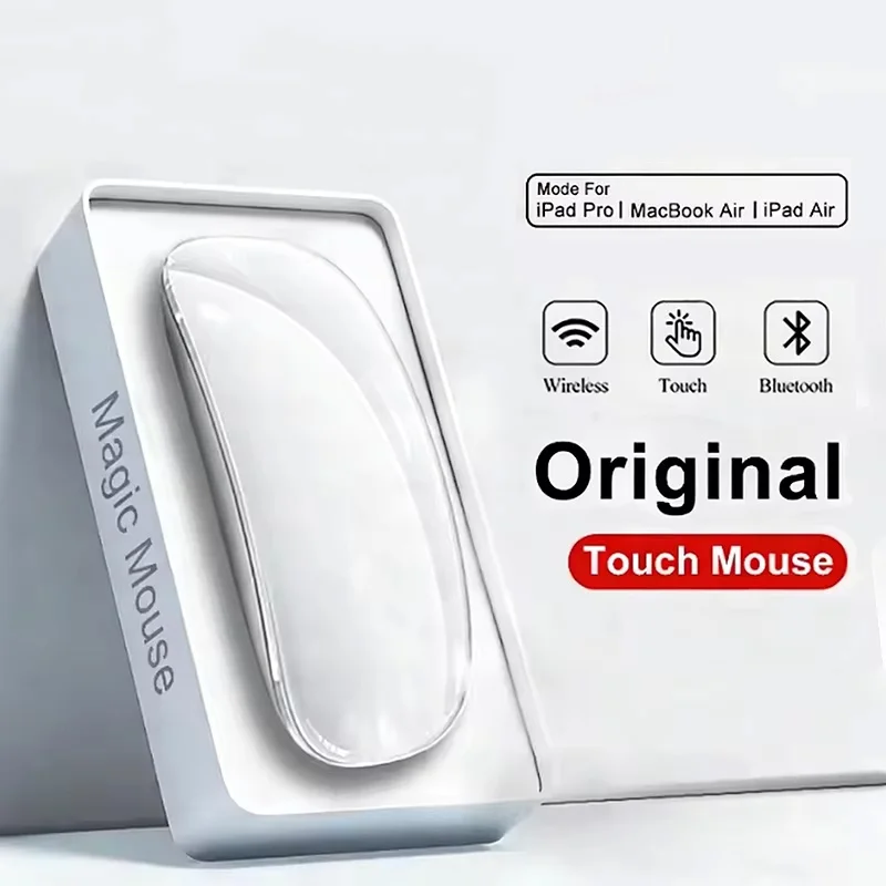 

Новые эргономичные мыши для Apple Macbook, Microsoft Magic Mouse, беспроводные, Bluetooth, бесшумные, двухрежимные, перезаряжаемые, сенсорные, тонкие