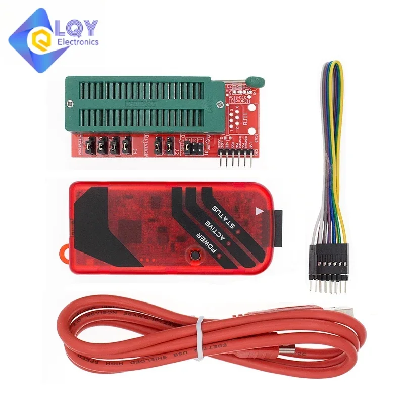 

LQY PICKIT3 PIC KIT3 PICKIT 3 Programmer Offline Programming PIC Microcontroller Chip Monopoly PIC Programmer adapter seat