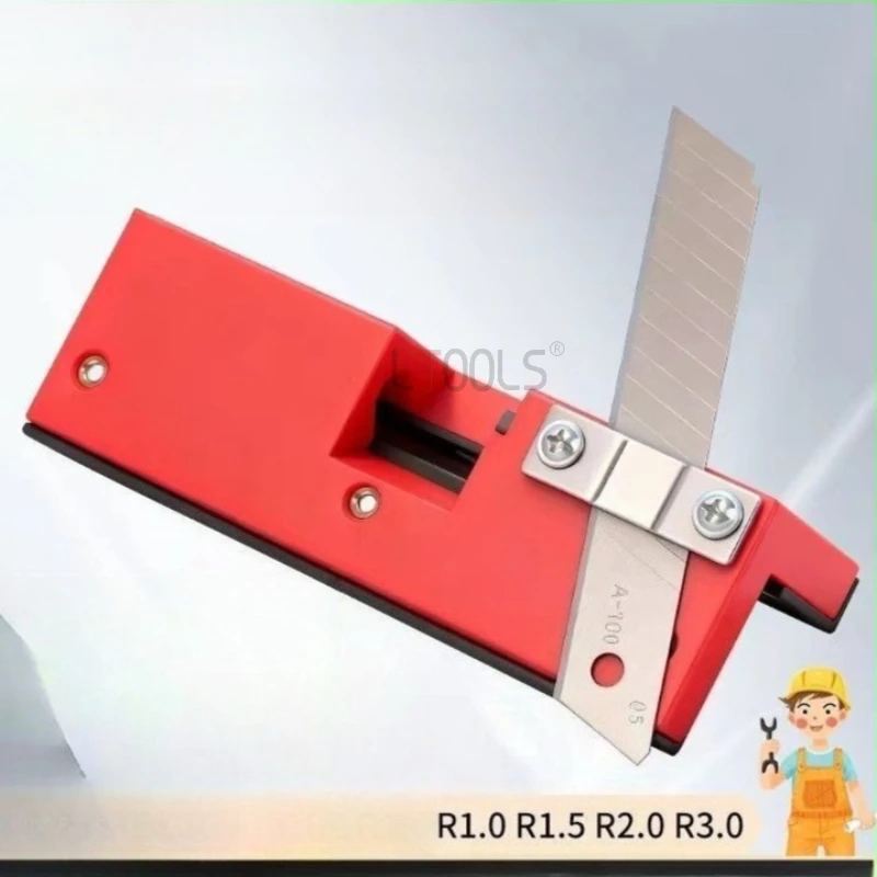 

Woodworking Edge Trimmer Durable Alloy Blade Edge Chamfering Device Paint Free Board Woodworking Board Trimming Tools R1 R1.5