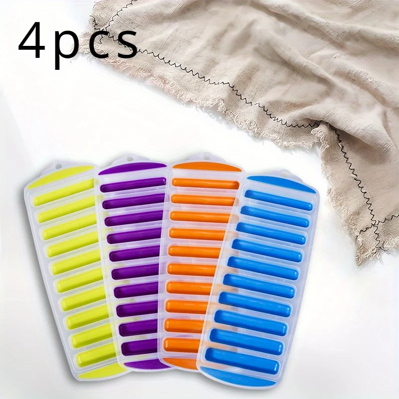 

4pcs, Popsicle Mold, Creative Popsicle Mold, Plastic Popsicle Mold, Ice Cream Mold, Ice Cube Box, Household Popsicle Mold, Safe