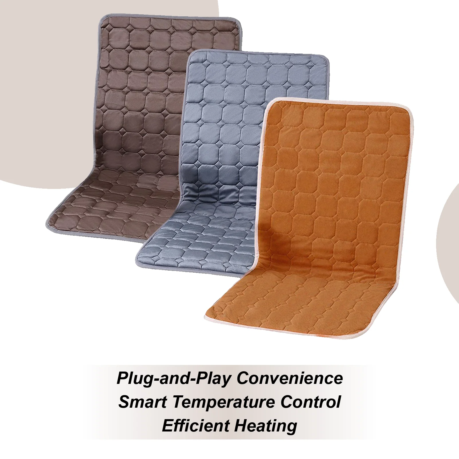 

Heated Seat Pad 9 Temp Settings Warmer Plug-in Adjustable Heated Chair Cushion For Workplace Home Car Travel Driving Desk