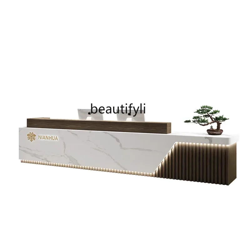 

Chinese company front desk hotel reception desk clothing store checkout page beauty salon bar training institution counter table