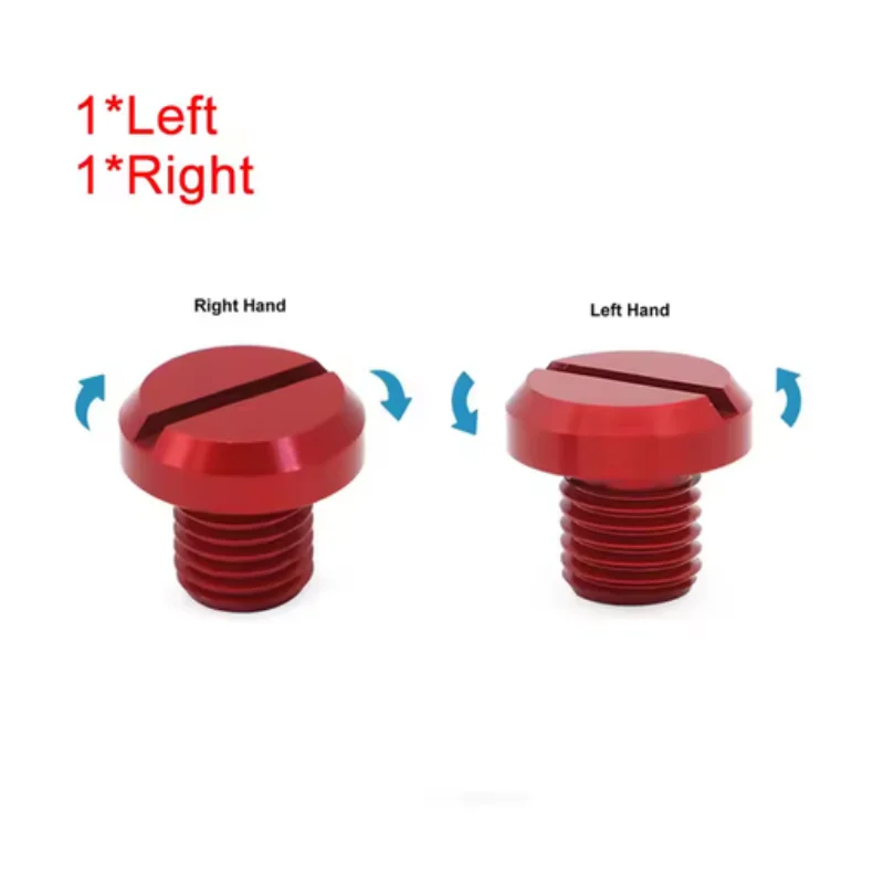 Picth:1.25mm Anti Rust CNC Aluminum Motorcycle Rear View Mirror Hole Plugs M8 M10 Screws Rearview Mirror Holder Accessories