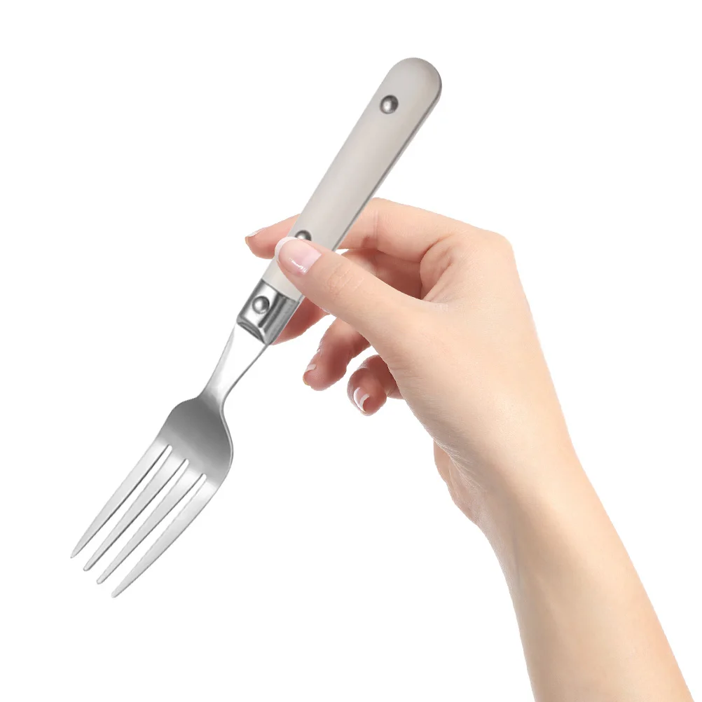 

1Set Stainless Steel Tableware Premium Lightweight Cutlery Set Smooth Safe for Home Restaurant Use Simple Style Fork Spoon
