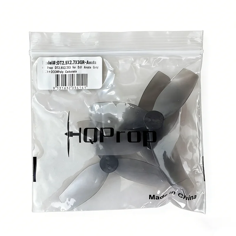 

HQProp DT2.9X2.7X3 2.9" 3-Blade Propeller (2 Pairs: 2CW+2CCW), PC Material, for DJI AVATA Drone, Gray/Yellow