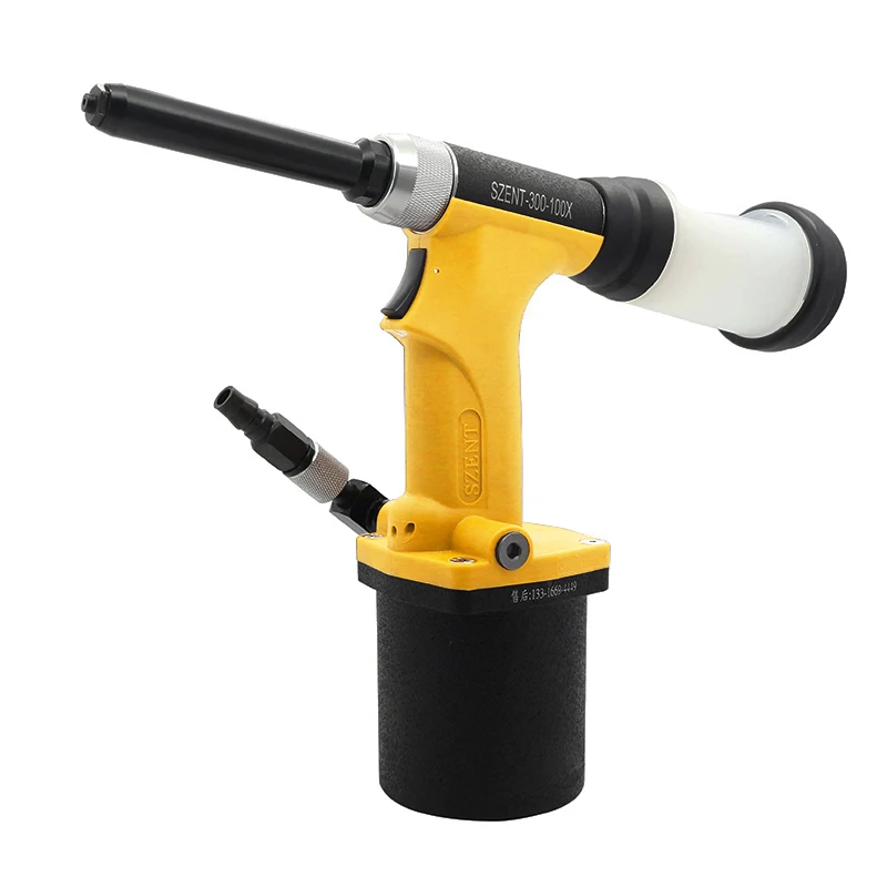 Air Powered Long Barrel Rivet Gun 2.4-3.2-4.0mm Aluminum Steel Blind Rivets Gun
