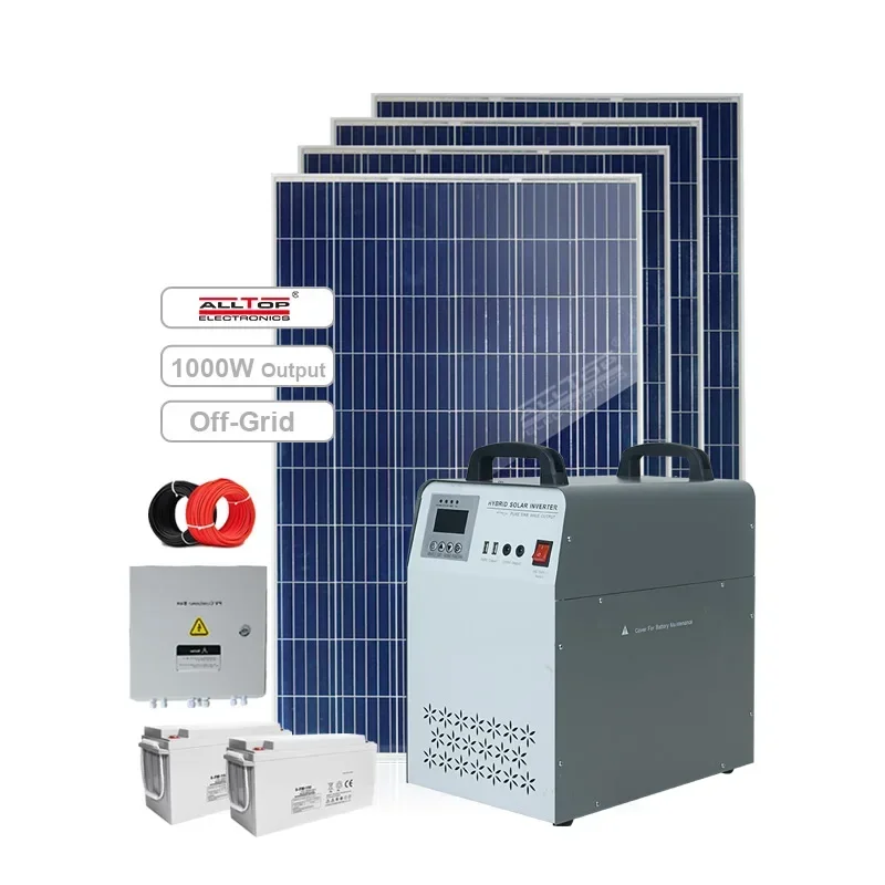 ALLTOP High quality solar monitoring system sine wave inverter 1kw 3kva 3.5kw 8kw solar power system price