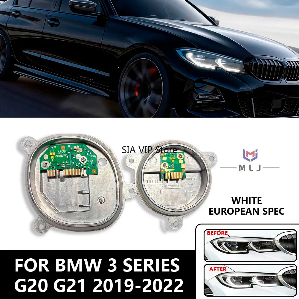 

White DRL Module Angel Eyes OE 63118737143 63118737144 For BMW 3 Series G20 G21 2019-2022 High-Spec Laser Daytime Running Light