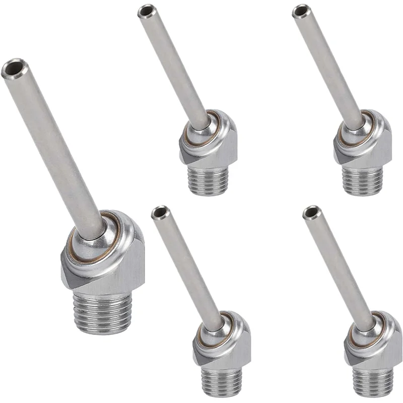 

B08B-PT 10/30/50Mm Installation Thread 1/8" High-Pressure Cooling Nozzle Included For CNC Machine Tools 304 Stainless Steel Mate