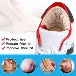 Adhesive Back of Heel Cushion Pads Heel Grips Inserts Loose Too Big Boots Reusable Heel Guards Liners Women Men Improve Shoe Fit