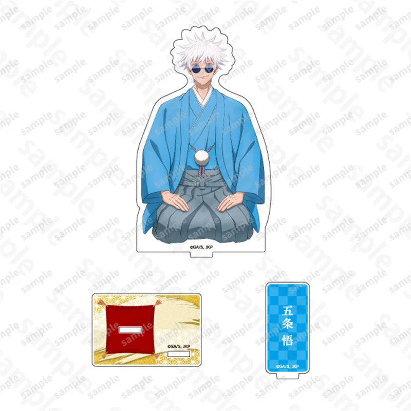 Anime Jujutsu Kaisen Gojo Satoru Getou Suguru Yuji Itadori figuras de acción acrílicas placas de pie modelo adornos juguetes regalos