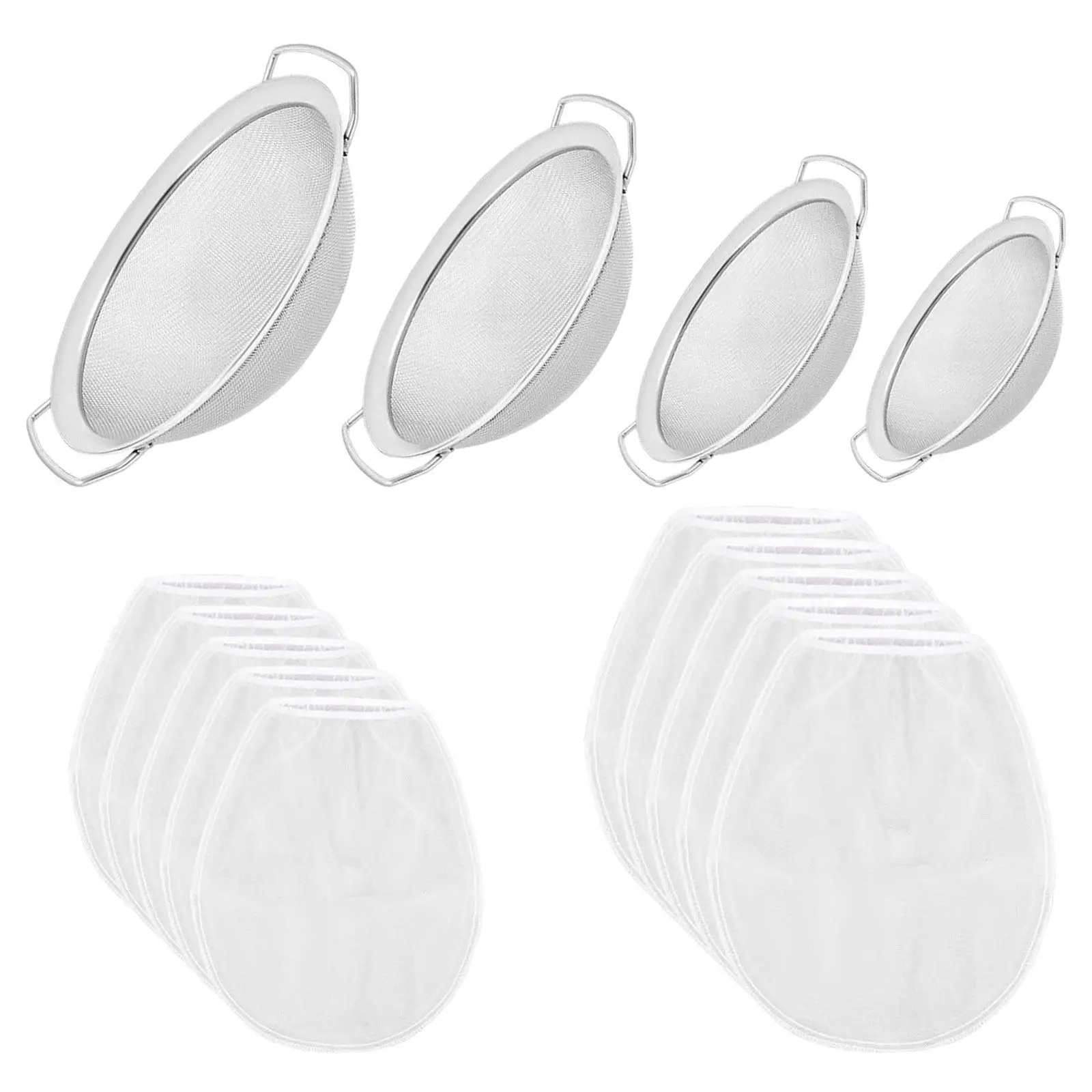 

4Pcs Paint Filter Strainer Stainless Steel Fine Mesh Sprayer Filter Reusable Painting Accessories Paint Sprayer Parts Pump Inlet