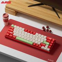 Ajazz BT Gaming Mechanical Keyboard 2.4G Usb Keyboard 68 Keys Hot Swappable Multi Device Portable Mini Keyboard for Pc Laptop