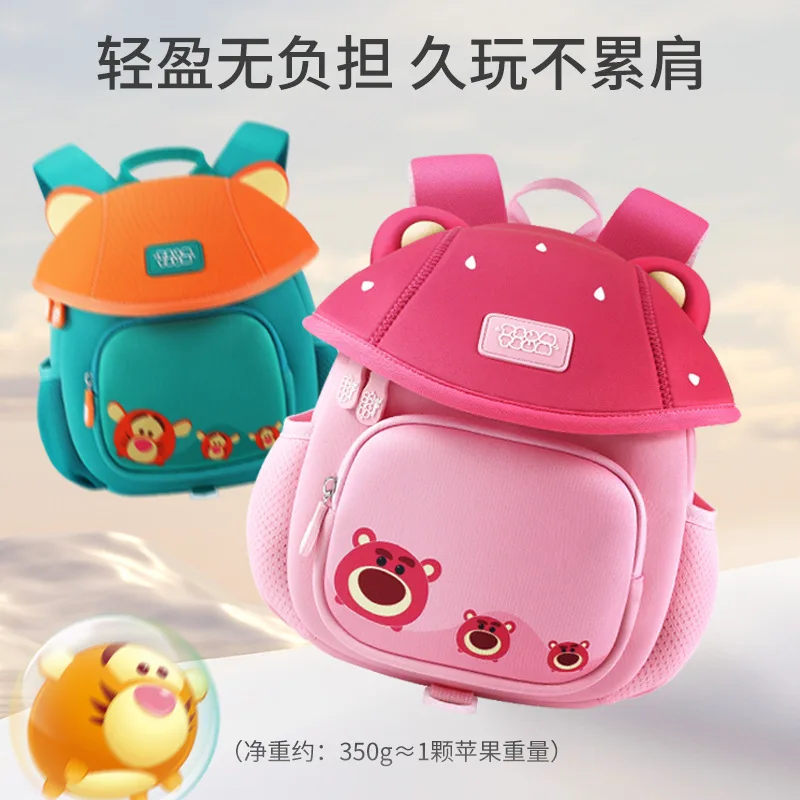 Disney New Tsum Kindergarten Bag For Boys Girls Primary Student Shoulder Orthopedic School Bag Kids Gifts Super Light Mochilas