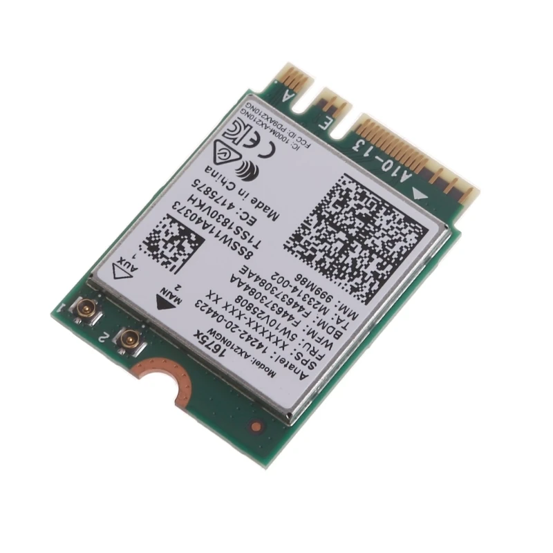 Placa sem fio 1675x M.2 NGFF WiFi 6E 2.4G/5/6G 802.11ax