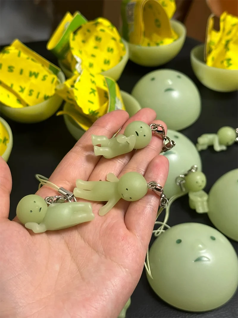 Sonny Angel SMISKI Strap Accessories Blind Capsule Glow in The Dark Gashapon Pendants Collectible Keychain Birthday's Day Gifts