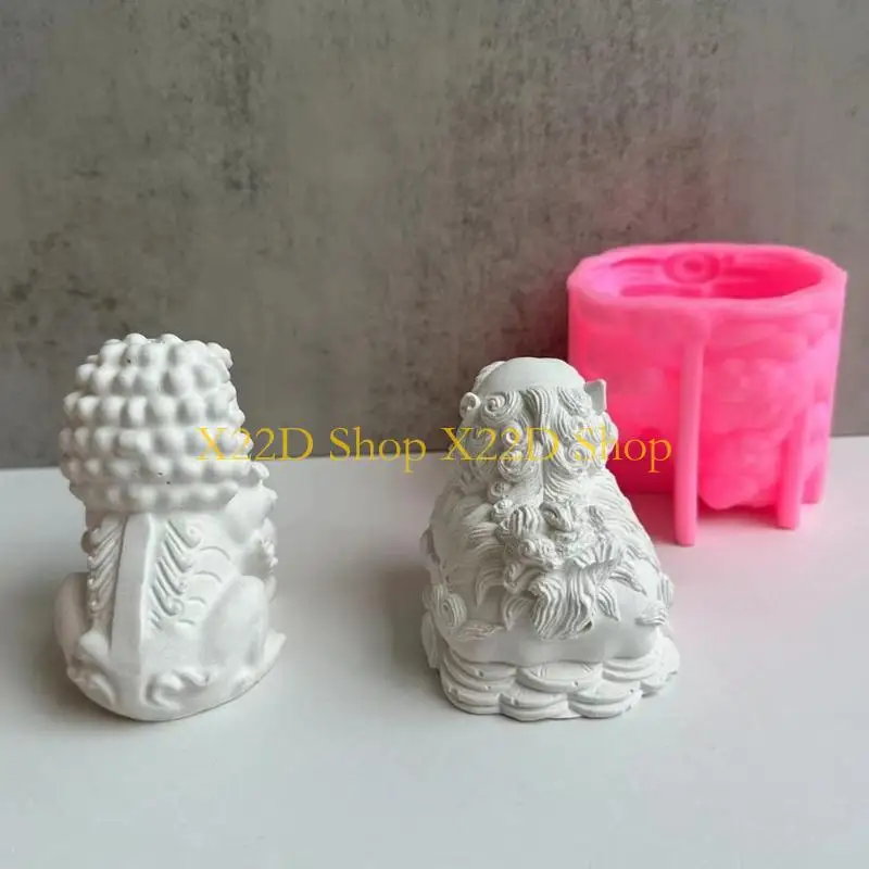 X22d 3D Lion Силиконовая свеча для мыла
