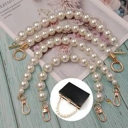 28/30cm Pearl Strap for Handbag Handles DIY Purse Replacement Belts For Shoulder Bag strap Beaded Pearl Chain Bag Accessories