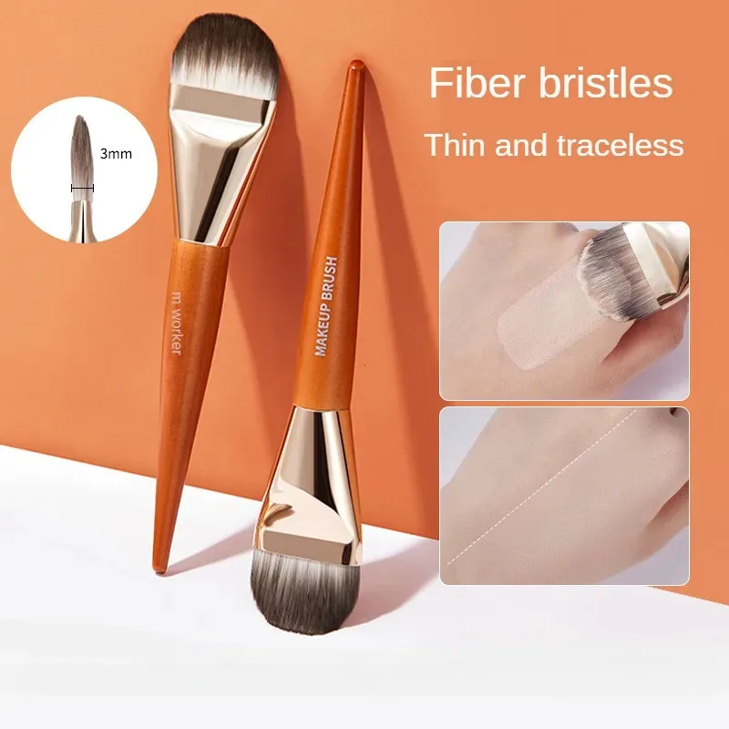 1Pcs Professional Super Thin Foundation Concealer Cream Makeup Brush Liquid Foundation Face Base Brush Make Up Tools
