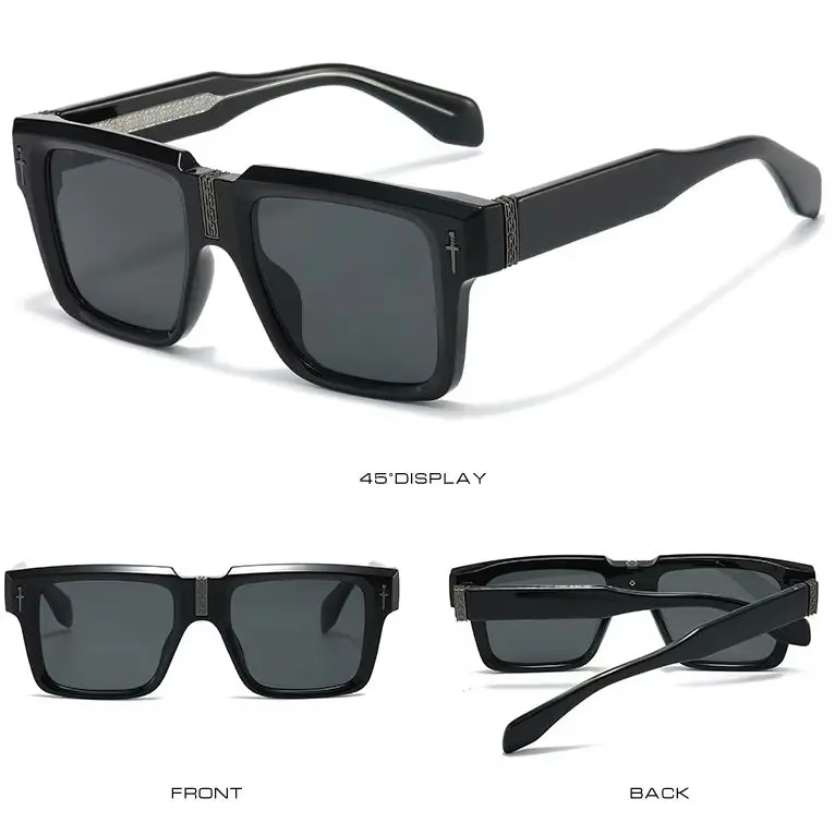 New Ins Trendy Square Sunglasses, UV400 Protection Shades Same Style as Social Media Hit
