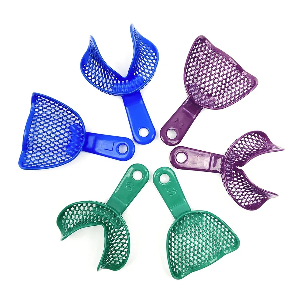 

Dental Impression Plastic Trays Dentist Metal Mesh Orthodontic Tray Materials Lab Instrument Teeth Holder Oral Care Tools