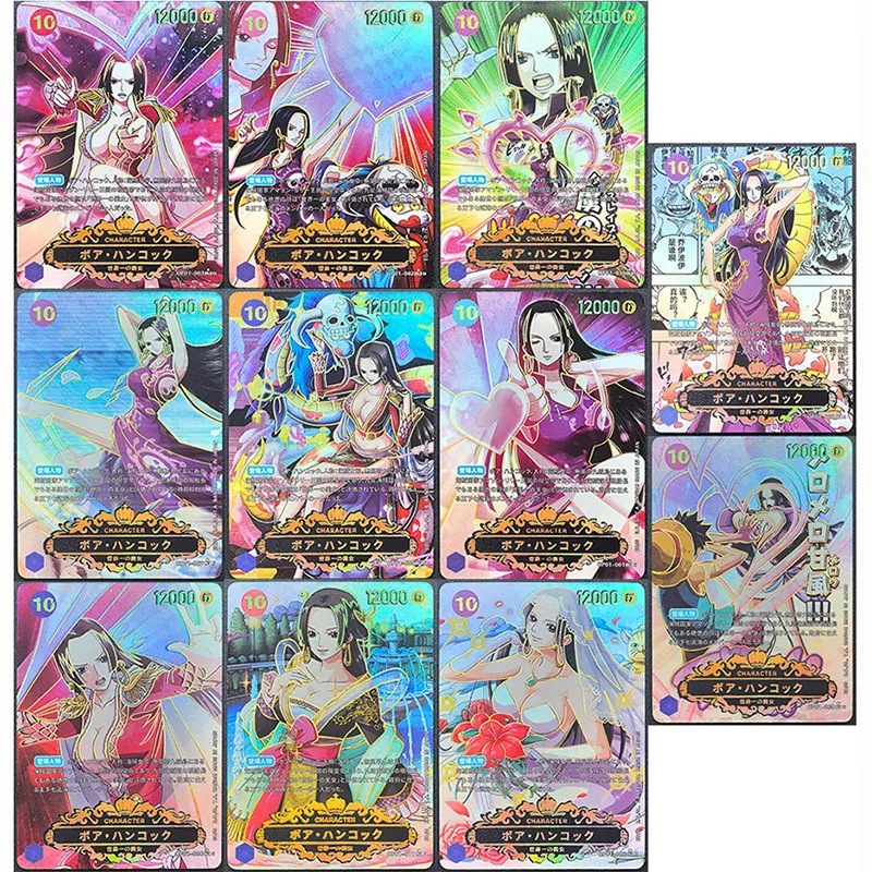 

11 шт./компл. One Piece OP 02 Boa Hancock DIY самодельная цветная флэш-карта аниме игровая коллекционная карта подарочная игрушка