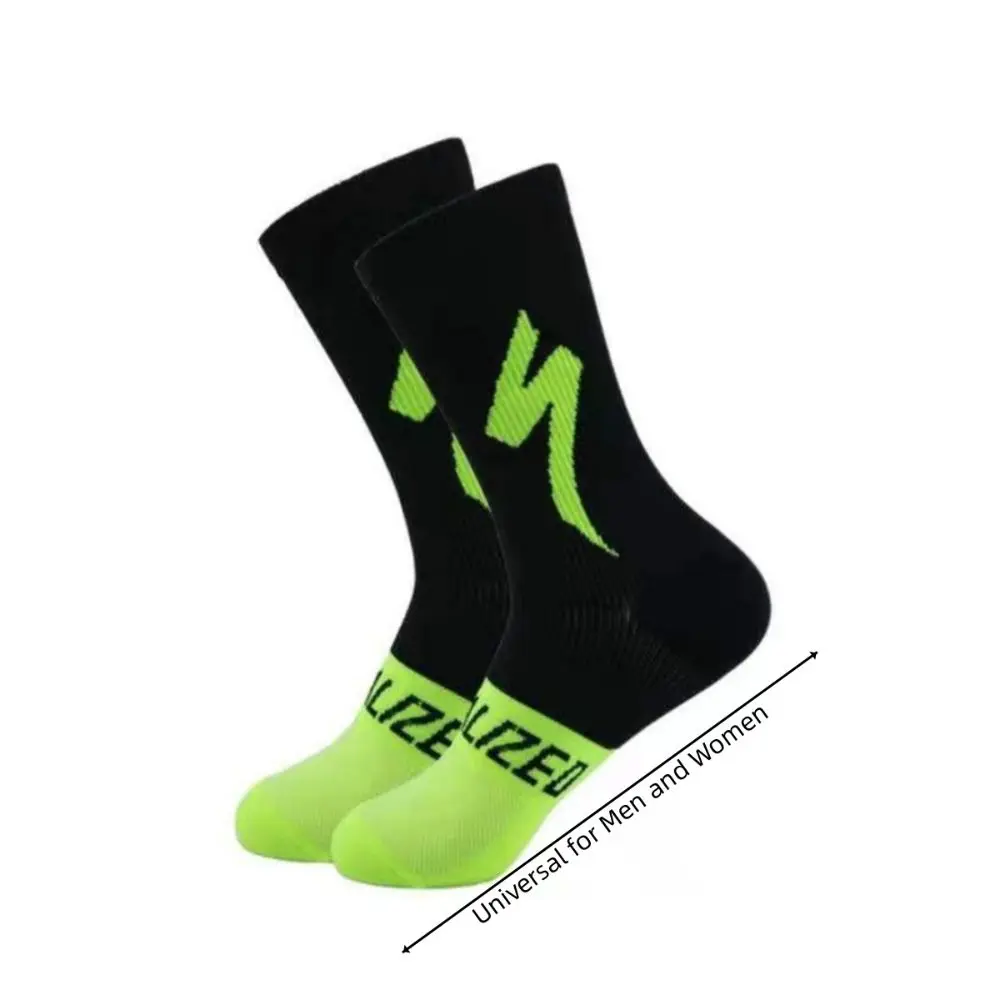 1 Pair New Cycling Socks Wear-resistant Anti-odor Soccer Socks Outdoor Accessories High Quality Sport Socks for Women Men