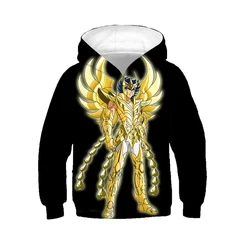 Anime Saint Seiya 3D Print Hoodies Men Women Casual Fashion Oversized Hoodie Pullovers Hooded Sweatshirts Tracksuit Man Clothing
