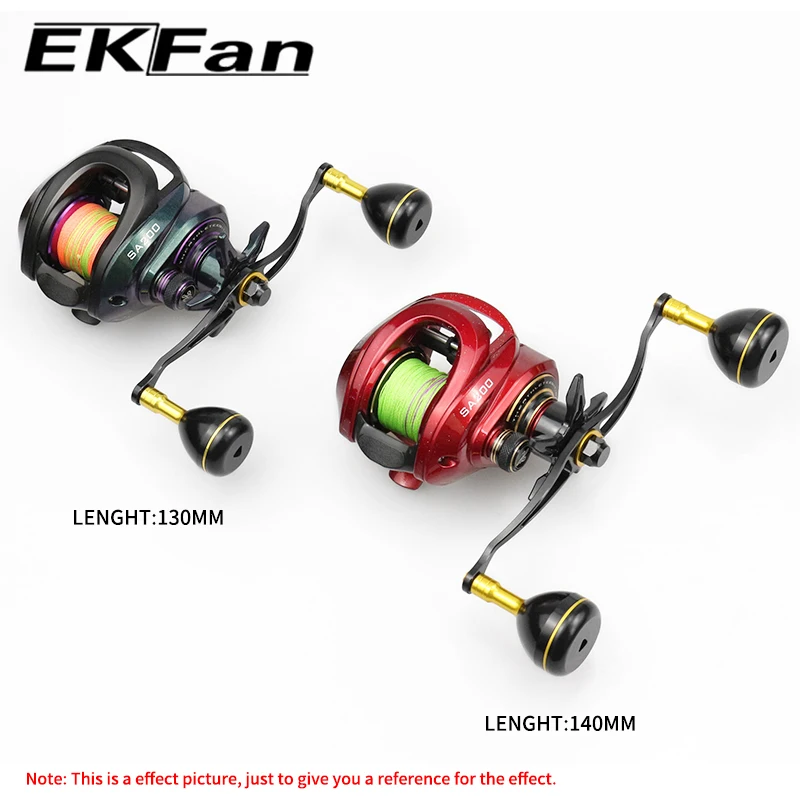 EKFan 130/140mm Baitcasting-Rollenhebel für A/S/D 7*4/8*5mm Loch Ultra-leichter 30g Aluminiumlegierung BC Rollenhebel Köderrollenhebel – Detail 2
