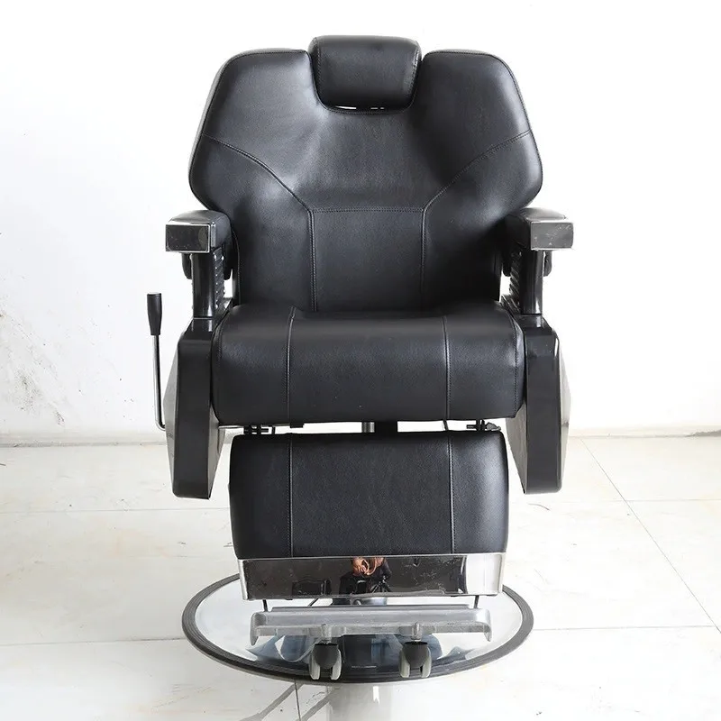 Manufacturer retro hair salon chair oily head large men's barber shop reclining shaving cutti