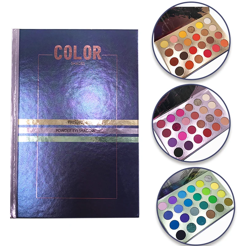 Custom Logo Eye Shadow Palette Colorful Shadow Pallet Glitter Shimmer Makeup Pigment Matte Eyeshadow