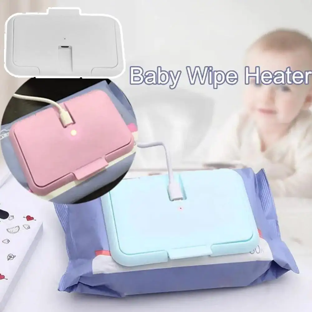 Baby Wipe Warmer Portable Baby Wet Wipes Warmer Heater USB Powered Perfect For Traveling Baby Portable Wipe Warmer